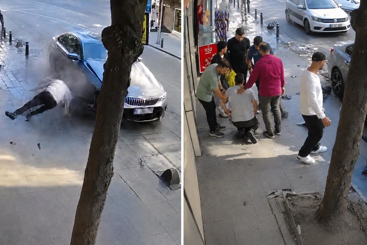 İstanbul'da yayaya çarpan sürücü, yaralıyı bırakıp arabasını kontrol etti