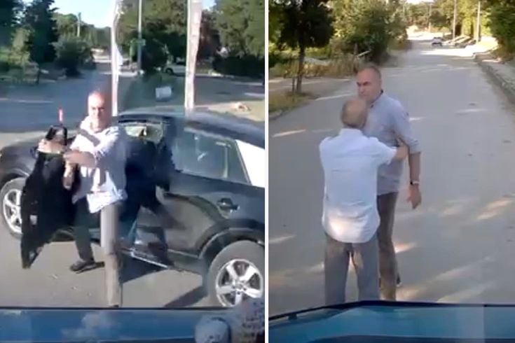 Savcı ile minübüs şoförünün trafikteki tartışması kamerada