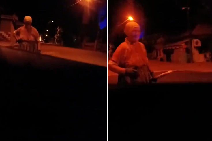 Esrarengiz köyde korku dolu anlar! Bir anda karşılarına çıktı