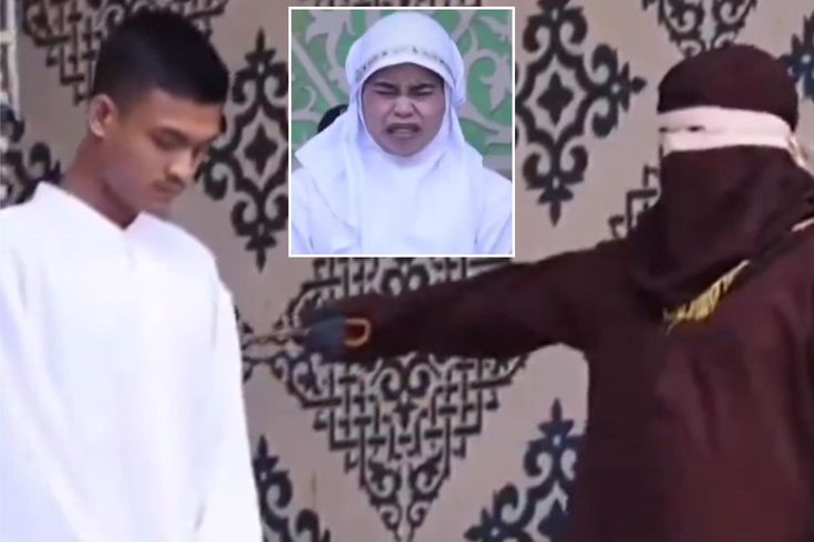 TikTok'ta öpüşen çifte 21'er kırbaç cezası