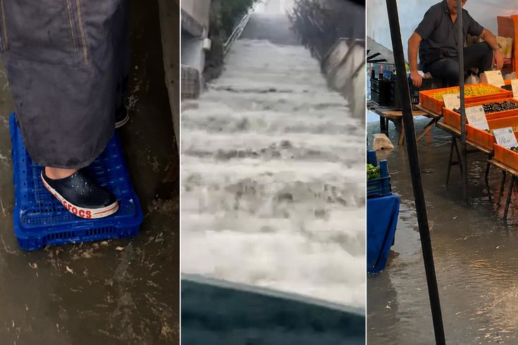 İstanbul'a beklenen yağış başladı! Sokaklar ve caddeler dakikalar içinde göle döndü