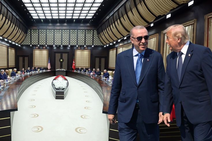 Cumhurbaşkanı Erdoğan ile Trump arasındaki ikili görüşme sona erdi