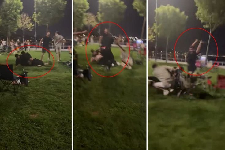 Pikniğe gidip dayak yediler: Yumruklar, sopalar havada uçuştu!