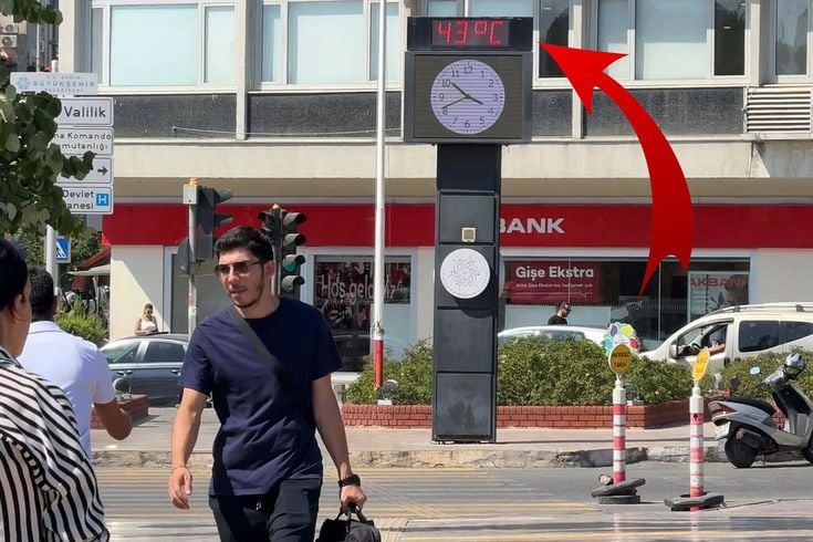 Aydın'da sıcaklık 5 dakikada 3 derece arttı