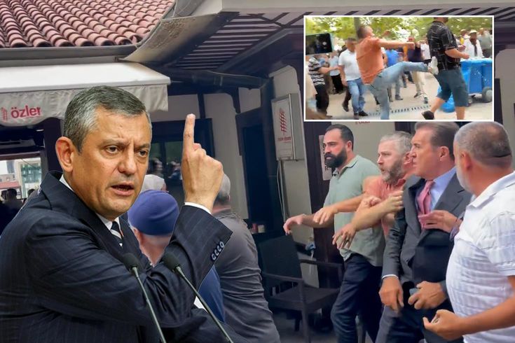 Özgür Özel'in cuma çıkışında ortalık karıştı! Sarıgül araya girince arbede çıktı