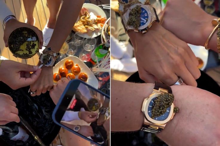 Bodrum’da gösterişin yeni boyutu: Saat camında havyar yeme çılgınlığı