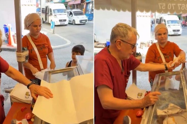 Seyyar satıcıdan çocuğunun yanında anneye tepki çeken sözler: Bir tane alıp bir de ambalaj istiyorsun