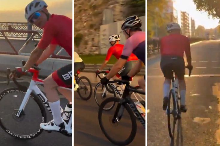 Görevden alınan eski vali Çiçekli İstanbul'da ortaya çıktı, Galata'da pedal çevirdi