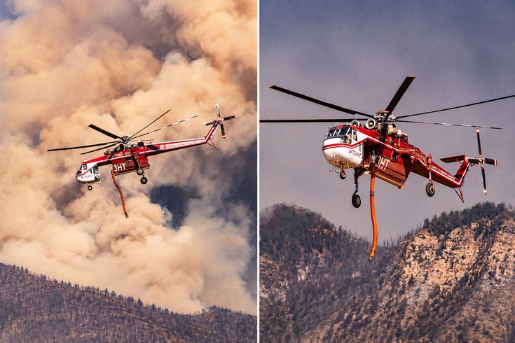 ABD'de orman yangınına müdahale den helikopter düştü, enkaza ulaşılamıyor