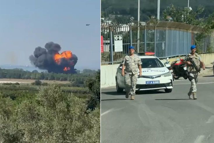 Yalova'da F-16 eğitim uçağı düştü
