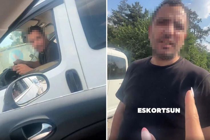 Trafikte tartıştığı kadına Sen eskortsun deyince olanlar oldu