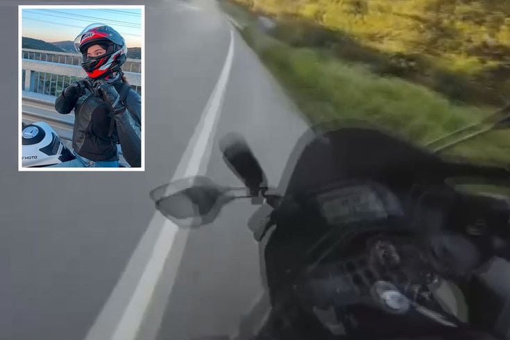 Şile'de genç kadının hayatını kaybettiği kaza kask kamerasında