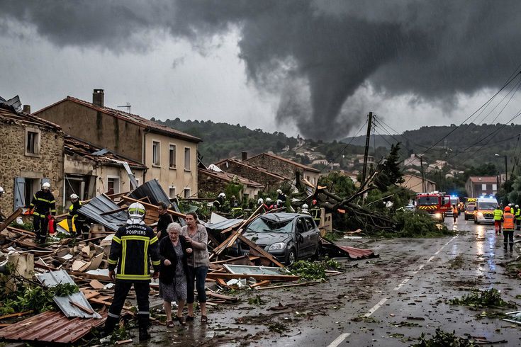 Fransa'da çıkan şiddetli kasırgada 2'si ağır 40 kişi yaralandı