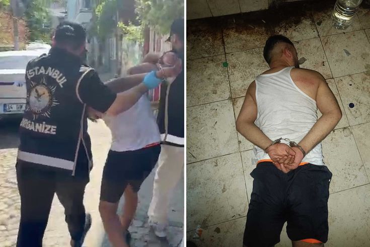 Esnafa kan kusturan şüpheliler yaka paça yakalandı