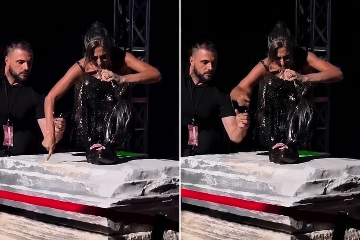 Konserde şaşırtan anlar: Yıldız Tilbe kendisini tutmak isteyen güvenliği itti
