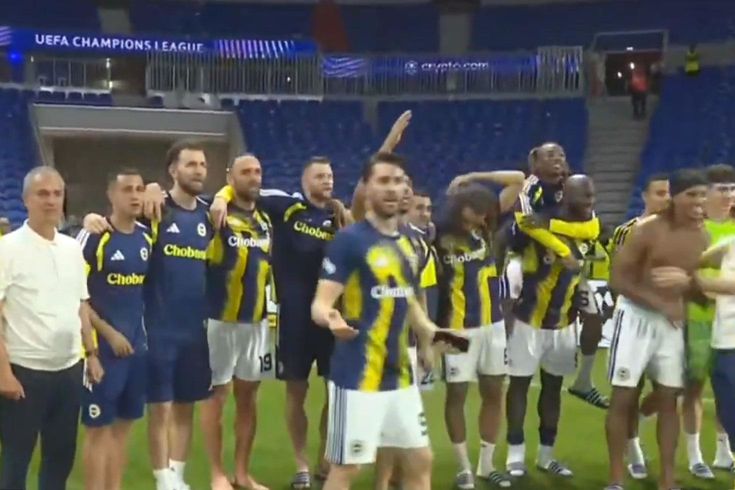 Fenerbahçe'nin Lyon zaferinde dikkat çeken görüntü