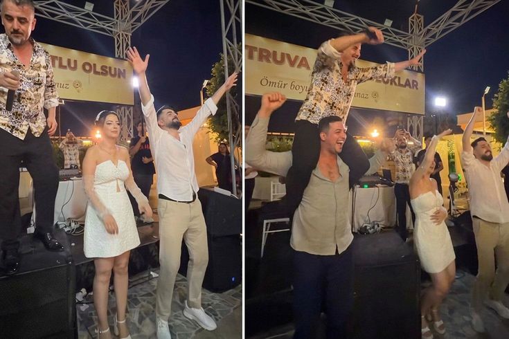 Düğünlerinin bitmesine az bir süre kala aldıkları haberle sevinçten çılgına döndüler