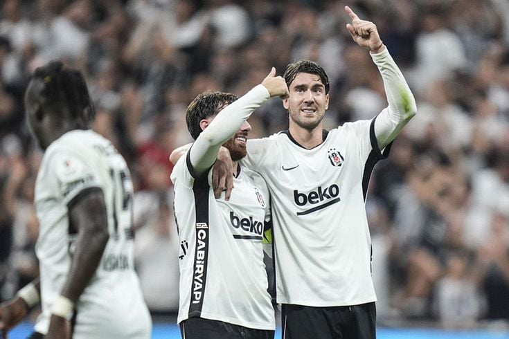 Vlahovic coştu, coşturdu! Beşiktaş'tan Fenerbahçe'ye 6 gollü gözdağı