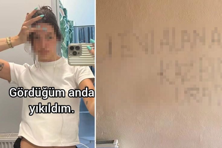 Müşteri götürdüğü evin duvarındaki yazıyı gören emlakçı yıkıldı