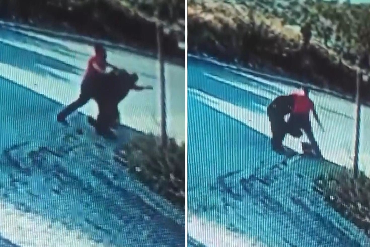 Adana'da engelli vatandaşa tekmeli yumruklu saldırı! Vicdanların kuruduğu anlar kamerada