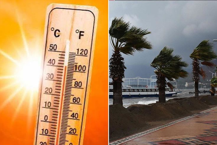 Meteoroloji uyardı! Bir yanda kavurucu sıcak bir yanda sert rüzgar