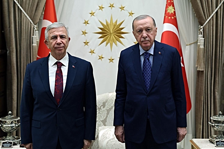 Cumhurbaşkanı Erdoğan, Mansur Yavaş'ı kabul etti