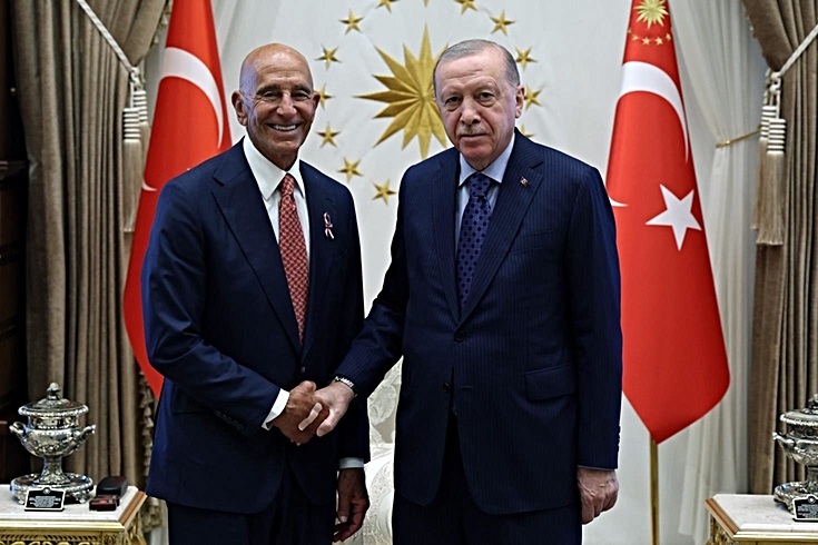 Cumhurbaşkanı Erdoğan, ABD'nin Ankara Büyükelçisi Barrack'ı kabul etti
