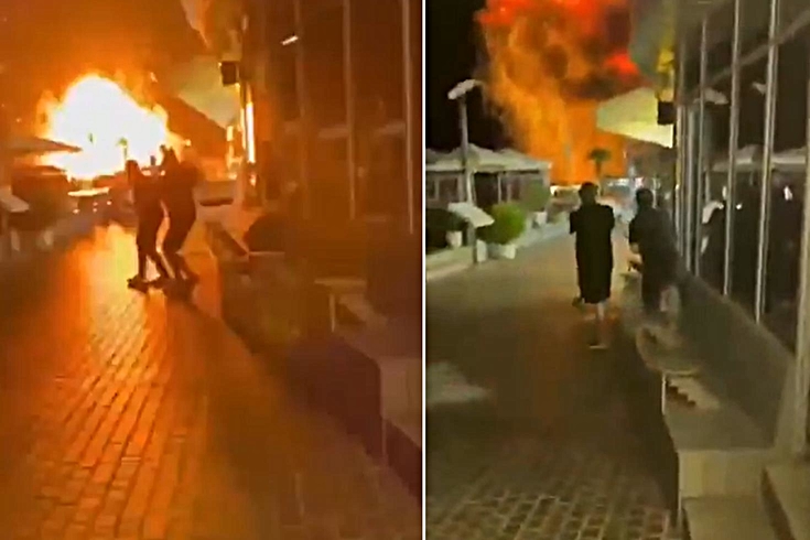 Rusya'nın tatil cennetinde alevler yükseldi! İnsansız deniz araçlarıyla vurdular