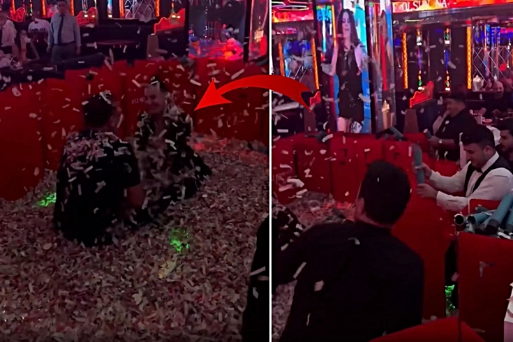 Sevgilisiyle pavyona gitti! Yaptığı hareket geceye damga vurdu