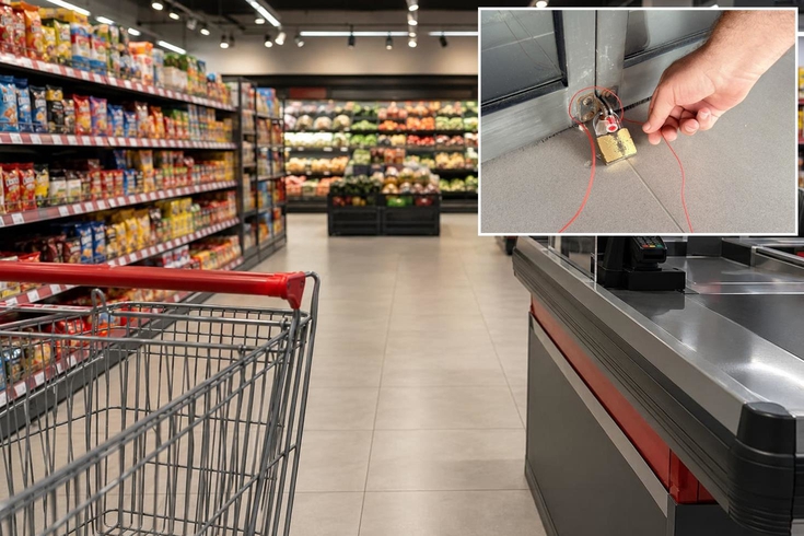 Zabıta denetimde fark etti! Zincir marketin kapısına mühür vuruldu