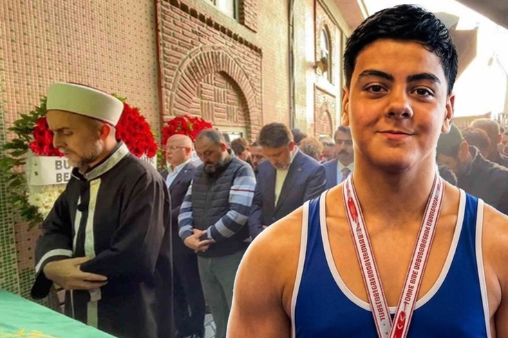 13 yaşındaki Türkiye şampiyonunun cenazesinde gözyaşları sel oldu
