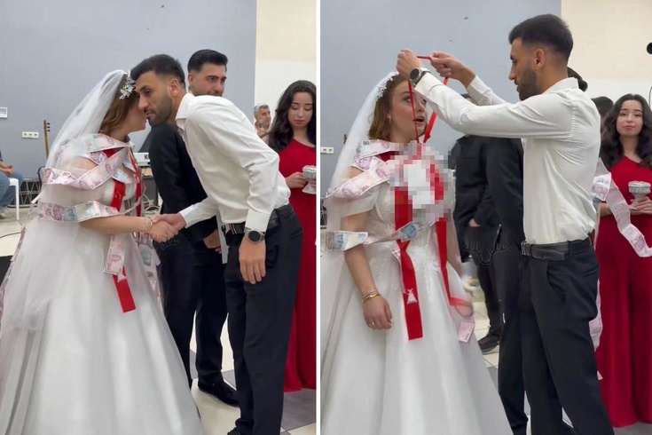 Takılan takıyı gören gelinin ağzı açık kaldı
