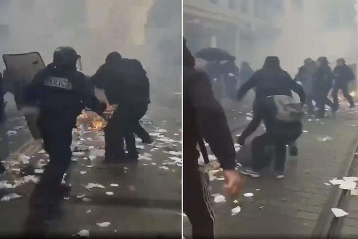 Film değil gerçek! Öğrencilerle polis sokakta karşı karşıya geldi