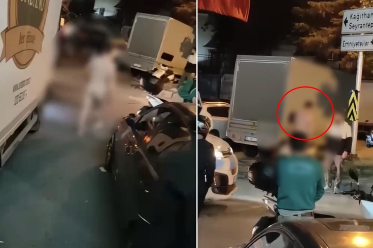 Çıplak halde markete girip Bomba diye bağırdı! Genç mühendis otomobilin altında yakalandı