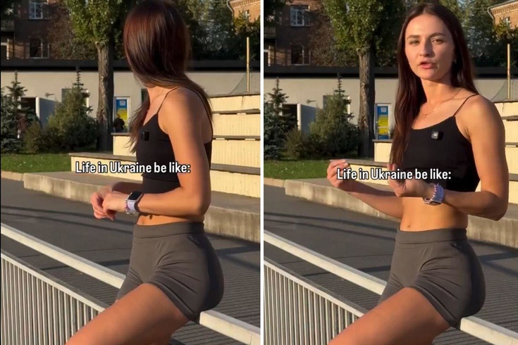 Ukraynalı genç kızın Sıradan bir gün notuyla paylaştığı videoya bakın