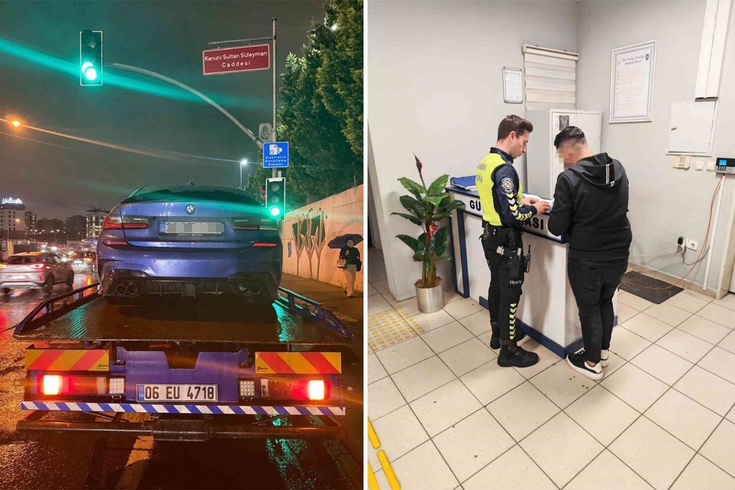 Kavşakta şov yapmanın bedeli ağır oldu! 140 bin TL ceza yedi