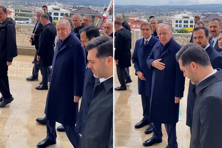 Cumhurbaşkanı Erdoğan'ı görünce dayanamadı, korumalar hemen devreye girdi: Camideyiz bağırma