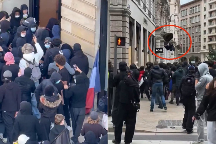 Fransa’da protestolar yağmaya dönüştü! Pek çok ünlü markanın mağazalarına girdiler