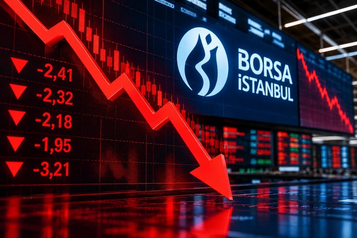 İstifaların ardından Borsa İstanbul'da sert düşüş