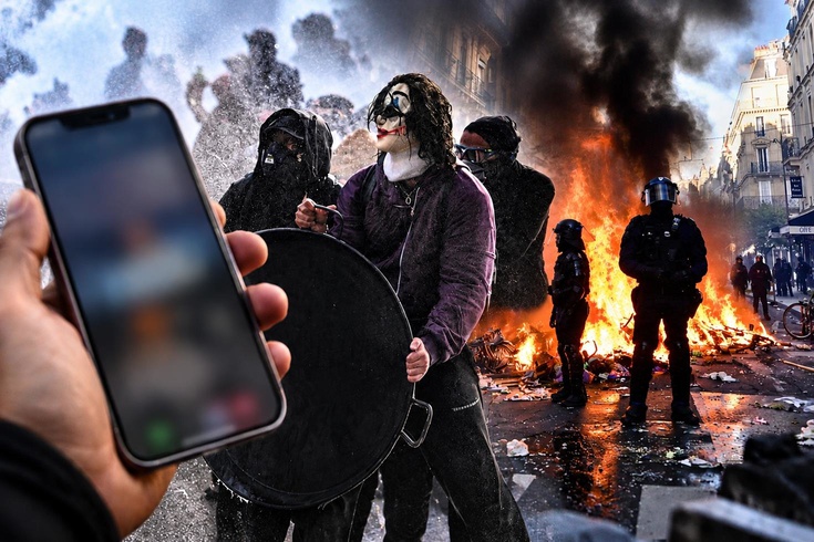 Fransa'da yağmacılara büyük şok! Telefonlarda o mesaj belirdi