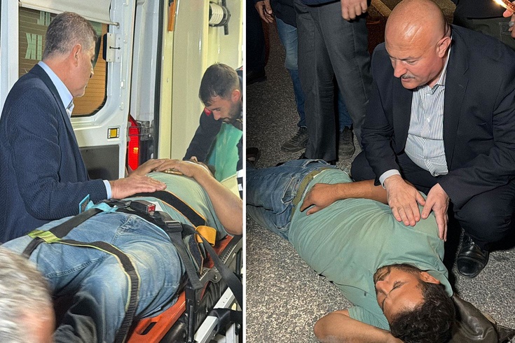 Adıyaman'da araç çarpan yayaya ilk müdahale vali ve milletvekilinden