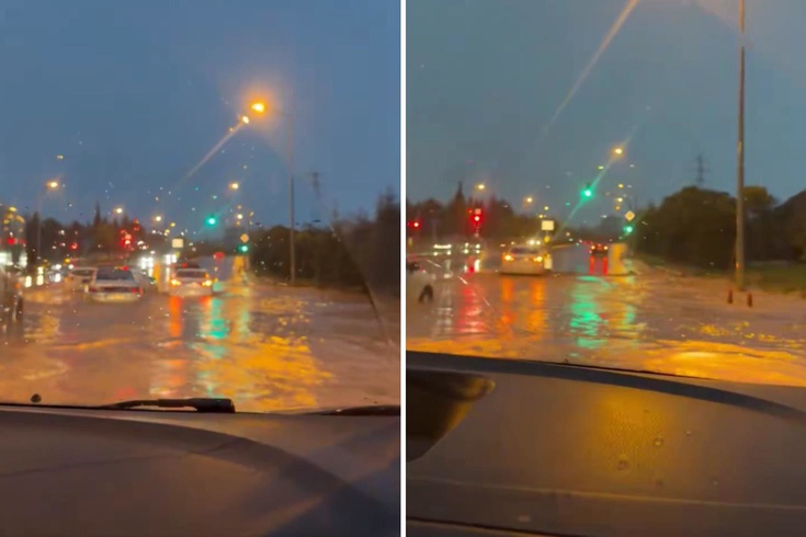 Görüntü bu sabah kaydedildi! Sağanağın vurduğu iki ilçede yollar göle döndü