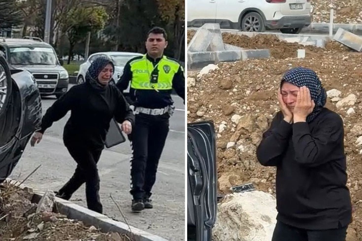 Otomobil takla attı, haberi alan anne koşarak geldi! Manzarayı görünce dayanamadı