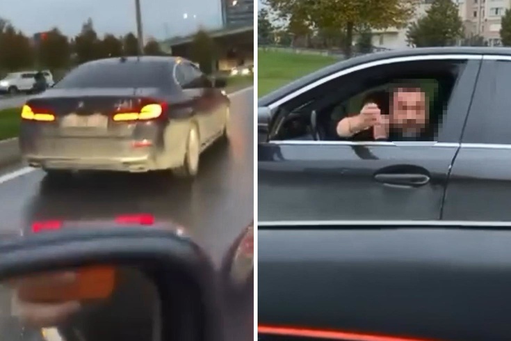 Tartıştığı sürücüye arkadan çarpıp kaçtı! Magandanın o anları kamerada