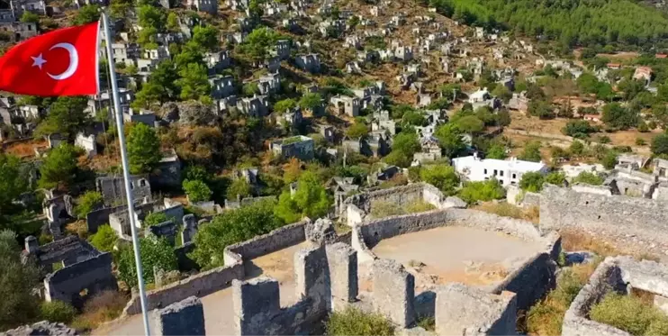 'Hayalet Köy' havadan görüntülendi