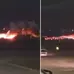 Fire on passenger plane landing at Antalya Airport.