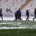 The Sivasspor-Kasımpaşa match started late due to snowfall.