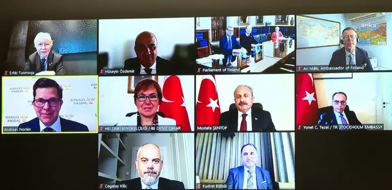 TBMM Başkanı Şentop, Finlandiya ve İsveç'teki mevkidaşlarıyla görüştü