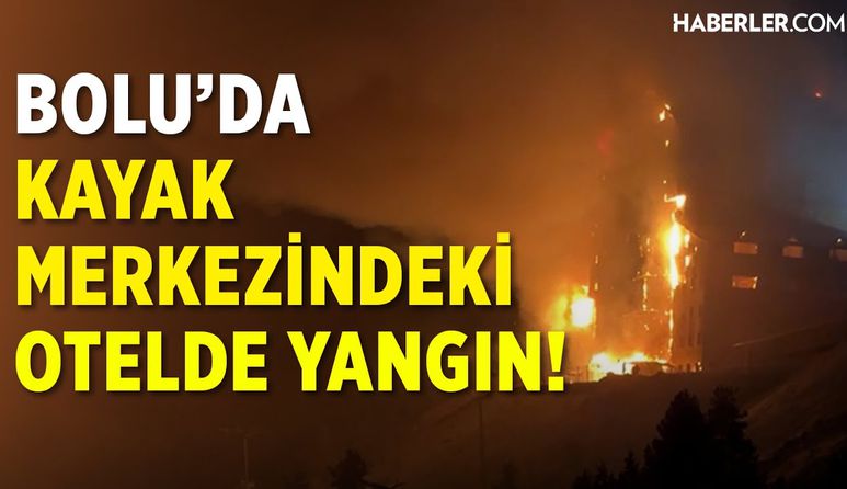 Bolu'da Kayak Merkezindeki Otelde Yangın!