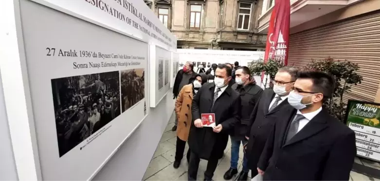 Beyoğlu'nda İstiklal Marşı'nın kabulü ve Mehmet Akif sergisi